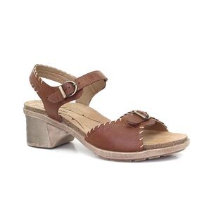 Dromedaris Sandy Leather Adjustable Sandals Size 38 US 8 NWOB